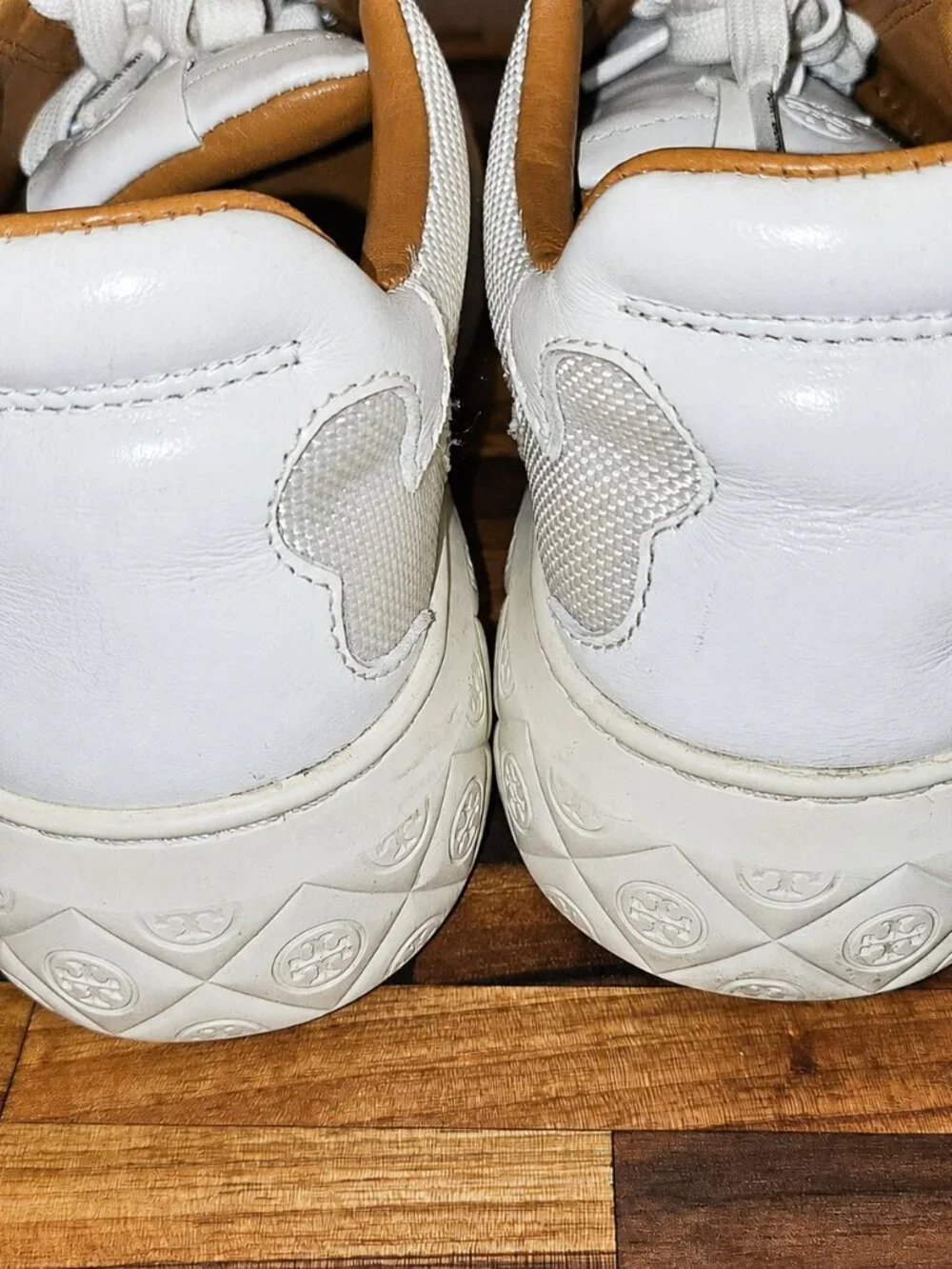 Tory Burch Women's all White Ladybug Sneakers 7.5